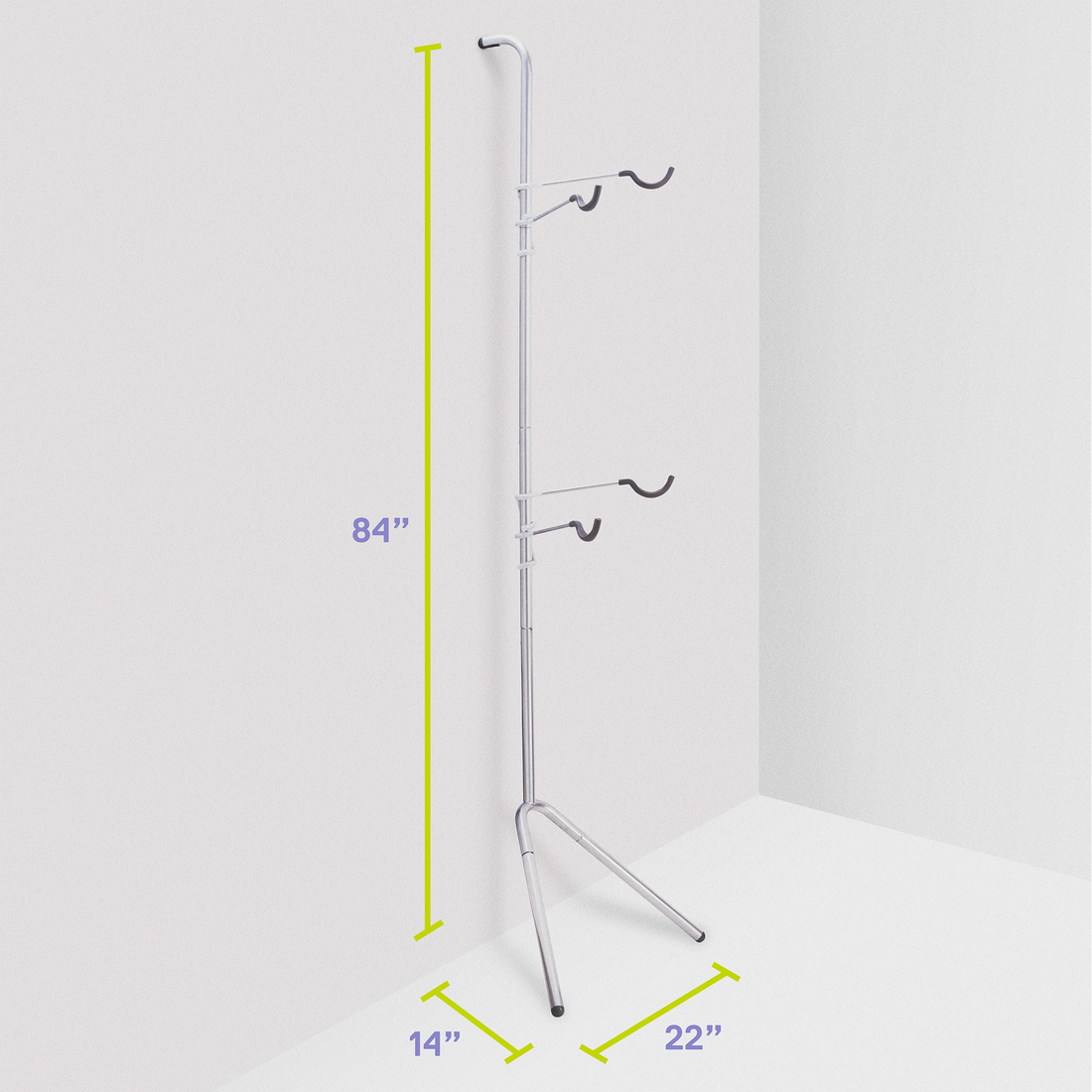 Two Bike Gravity Pole Stand