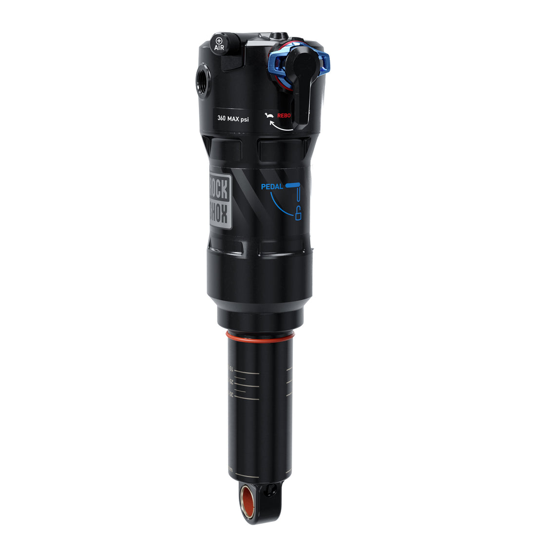 RockShox Deluxe Ultimate RCT Rear shock 165x40 Shaft Eyelet: Trunnion Body Eyelet: Standard Linear 0 Neg/1 Pos Token Linear Reb/Low Comp 380lb Lockout Force
