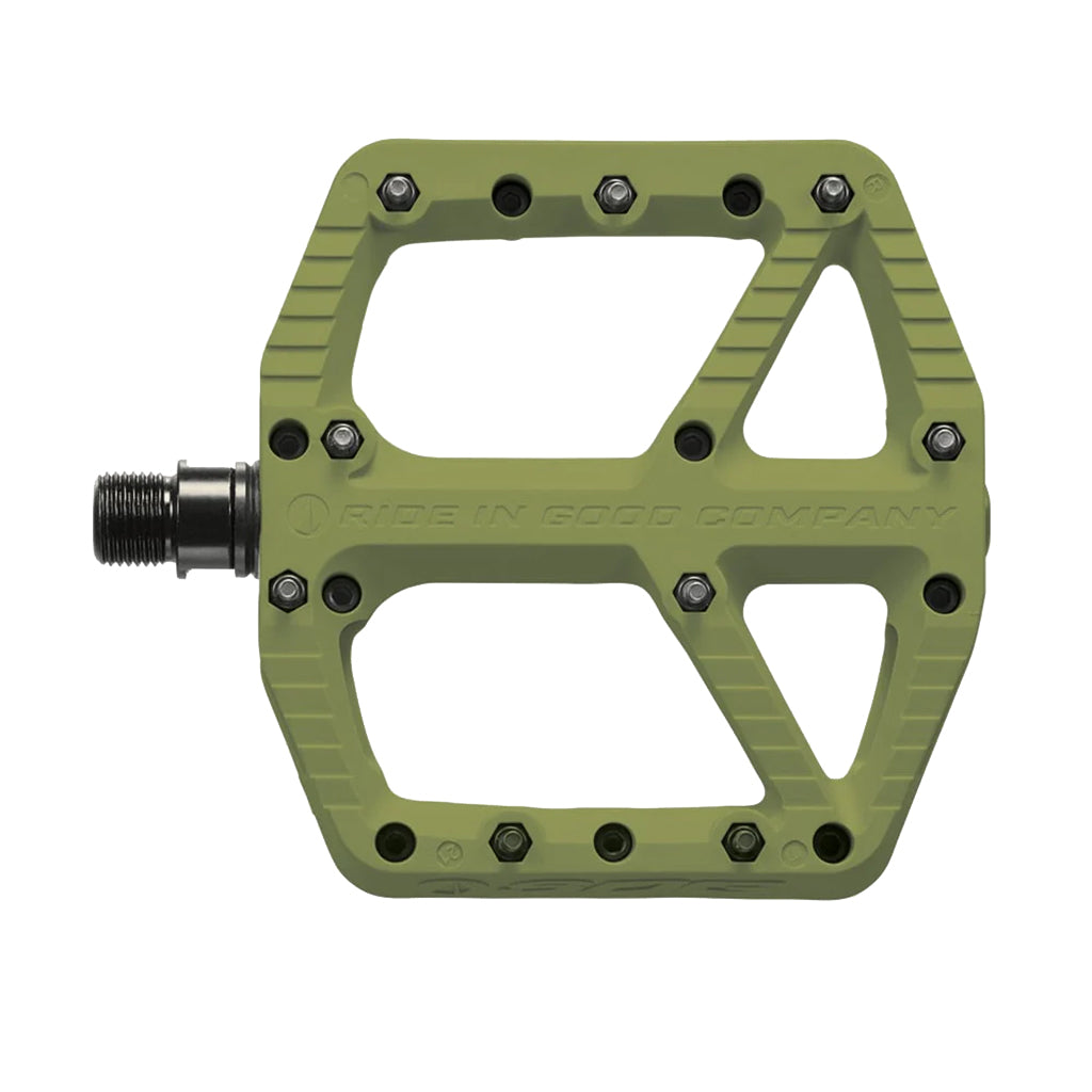 SDG Components Comp Pedal Platform Pedals Body: Composite Spindle: Cr-Mo 9/16 Olive Green