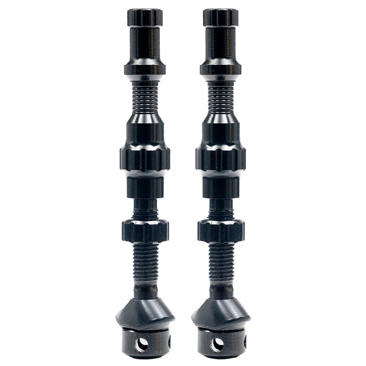Stans Tubeless Exo-Core Valve Stems - Alloy Regular Black Pair