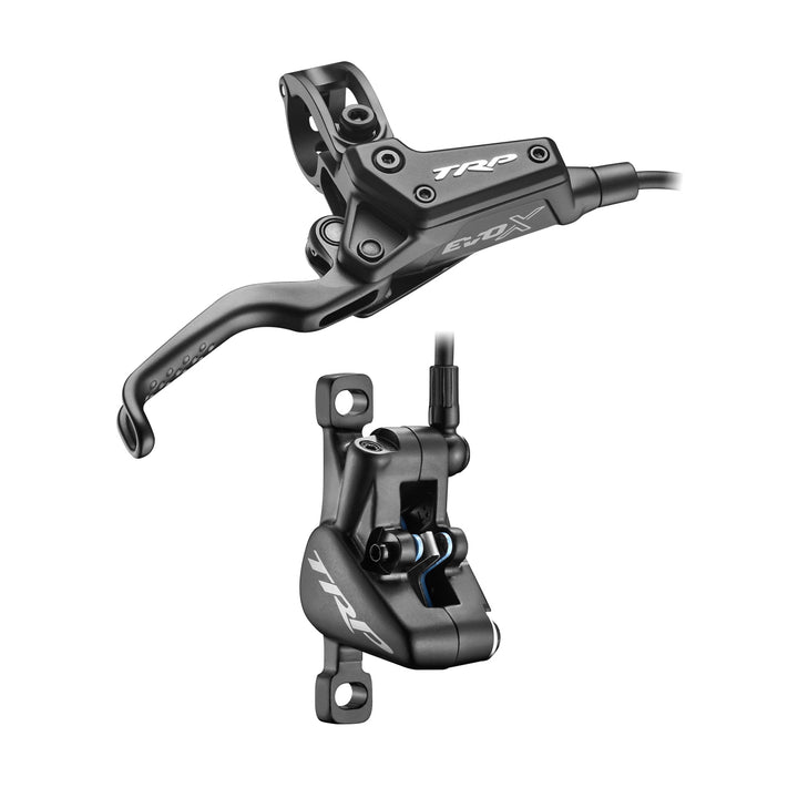 TRP EVO X HD-M9020 Disc Brake Lever - Left/Front Rear 1900mm Hose Post Mount 2-Piston BLK