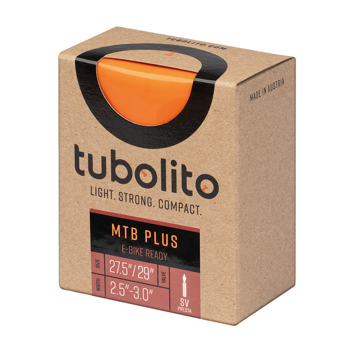 Tubolito Tubo MTB Plus Tube - 27.5/29 x 2.5-30" Presta Valve Orange