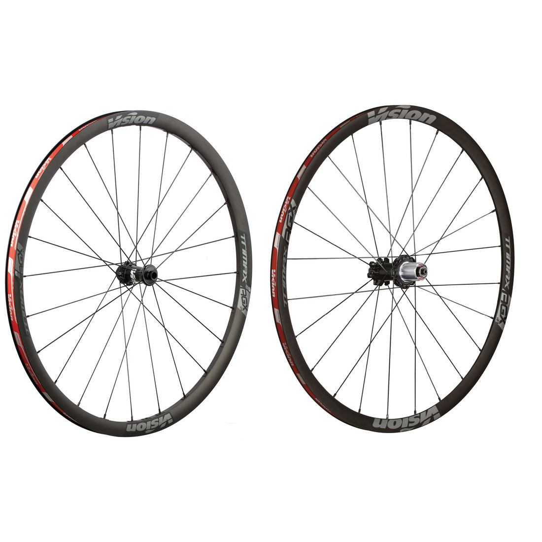 Vision TriMax AGX i23 Wheelset - 700 12 x 100/142mm Center-Lock HG 11 Black
