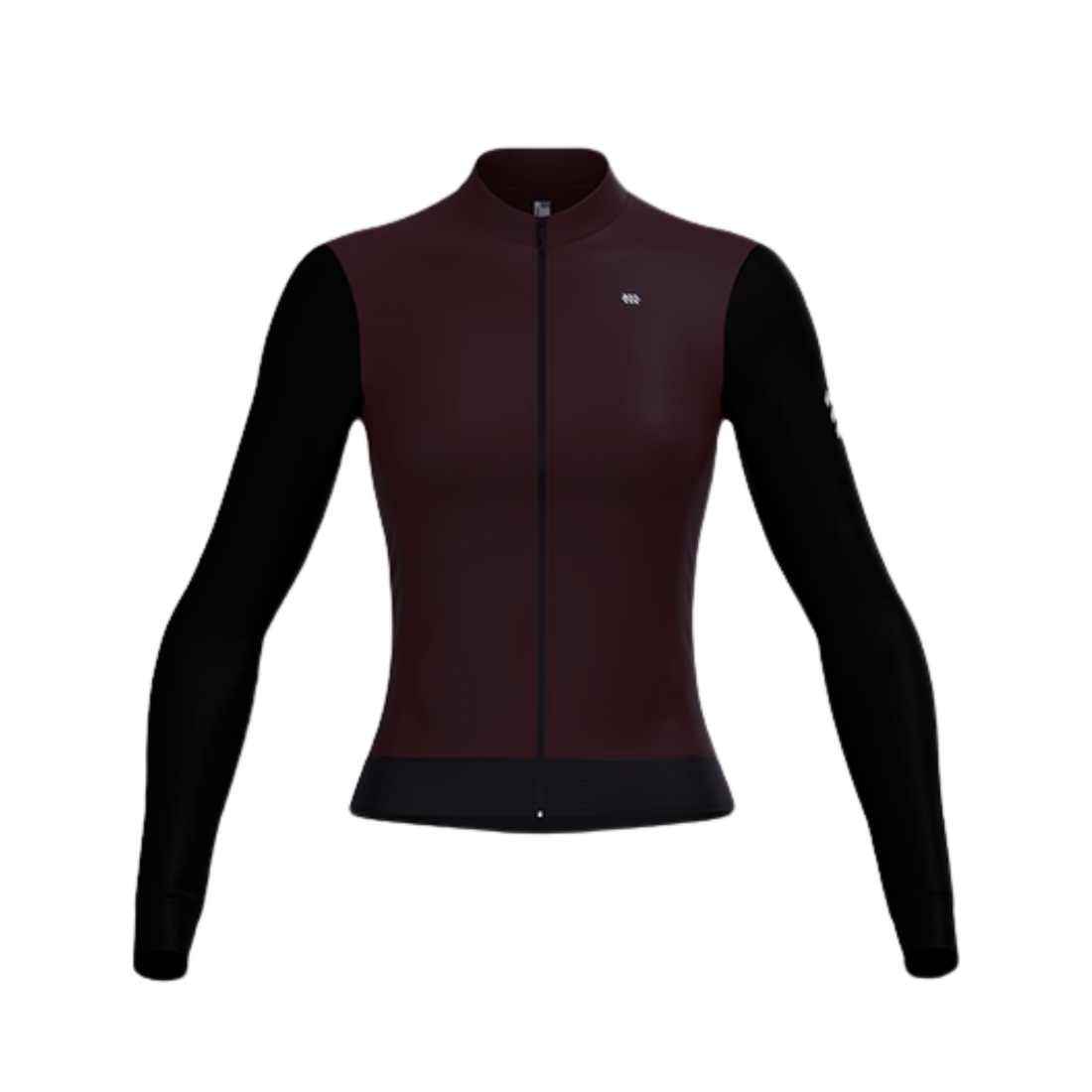 Alitios Women's Burgundy/Black Long Sleeve Vertos Jersey
