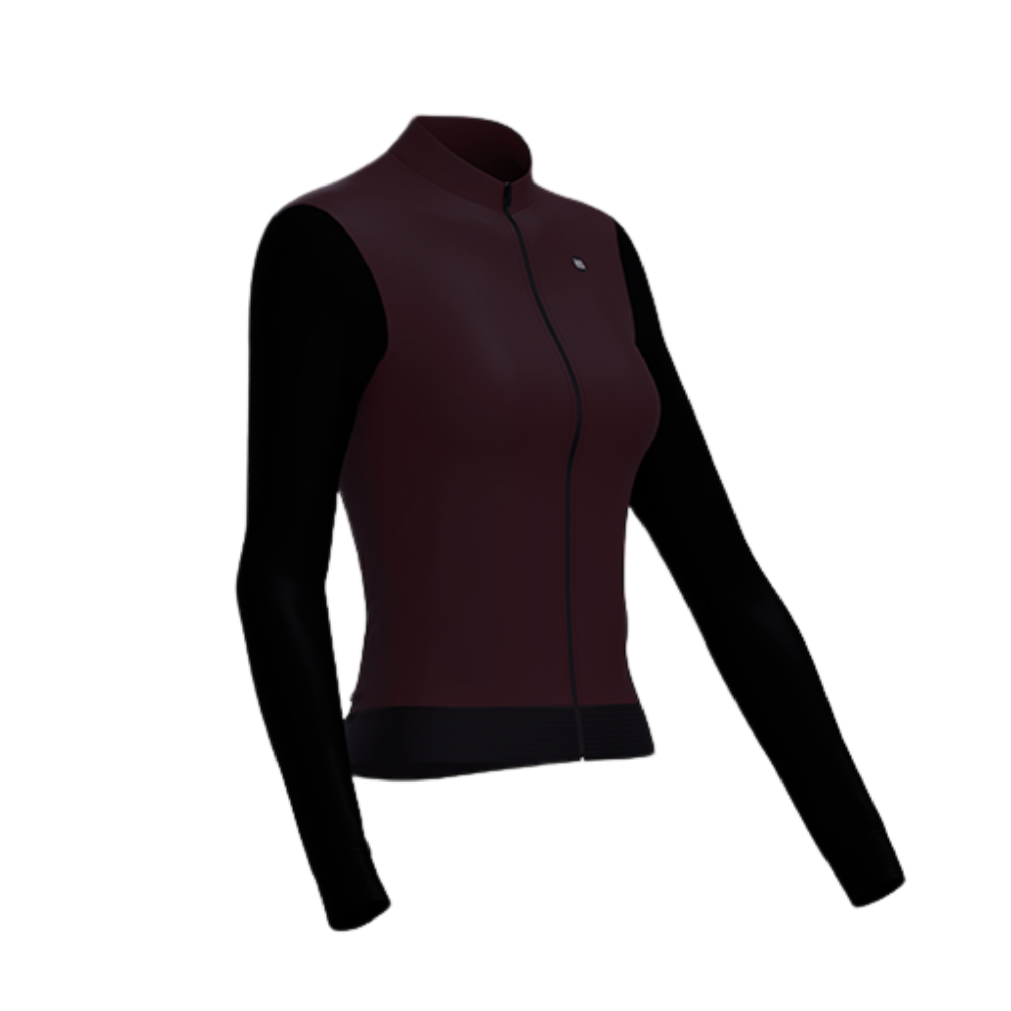 Alitios Women's Burgundy/Black Long Sleeve Vertos Jersey
