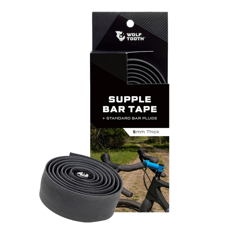 Wolf Tooth Supple Lite Bar Tape - Black
