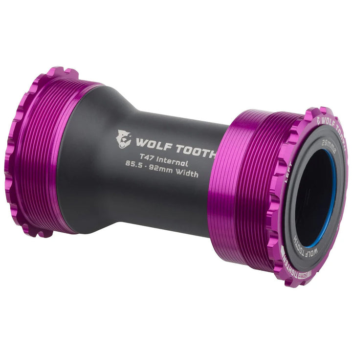 Wolf Tooth Bottom Bracket - T47 Inboard 85.5/92mm For 29mm Spindle Ultraviolet Purple