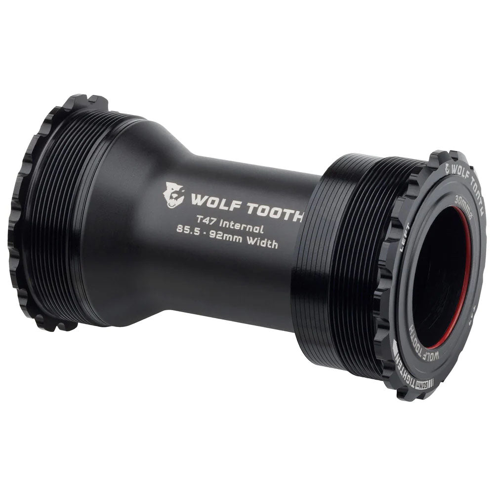 Wolf Tooth Bottom Bracket - T47 Inboard 85.5/92mm For 30mm Spindle Black