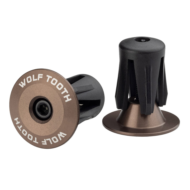 Wolf Tooth Alloy Bar End Plugs - Espresso
