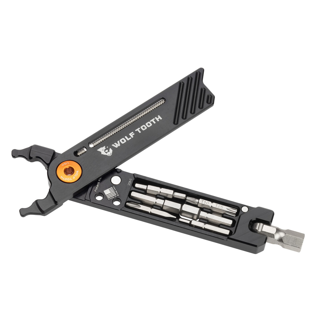Wolf Tooth Components 8-Bit Pack Pliers Black/Orange