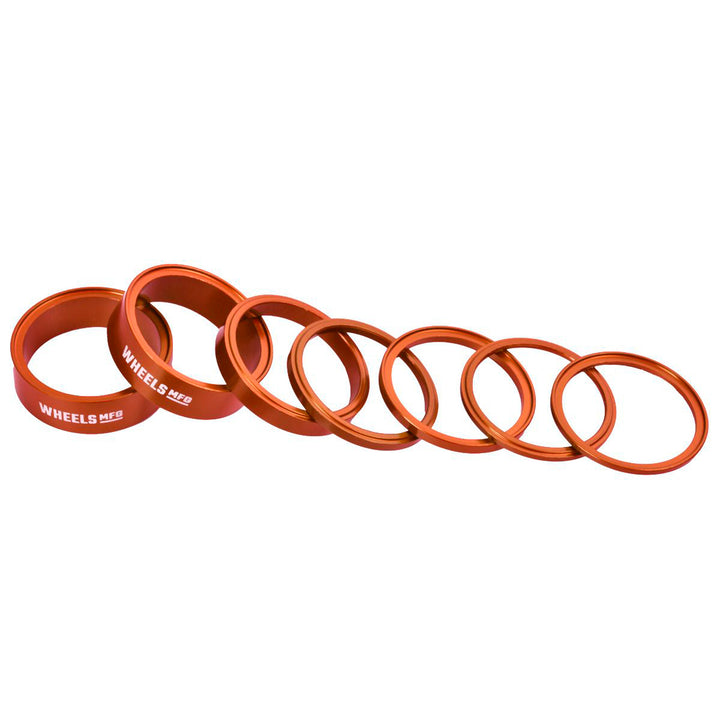 Wheels Manufacturing StackRight Headset Spacer Kit - Orange