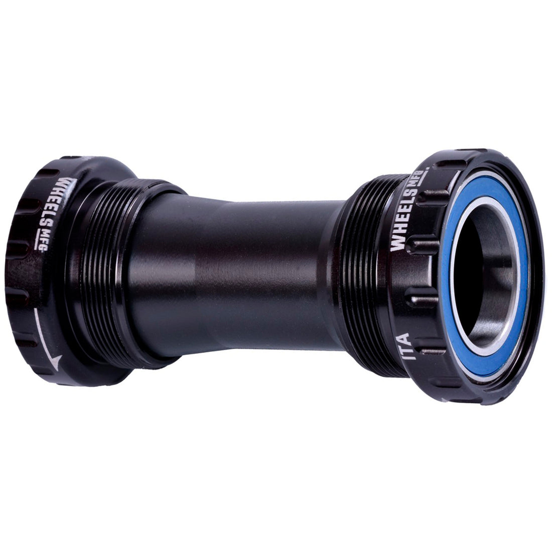 Wheels Manufacturing Italian Bottom Bracket - 24mm Spindle ABEC 3 Black