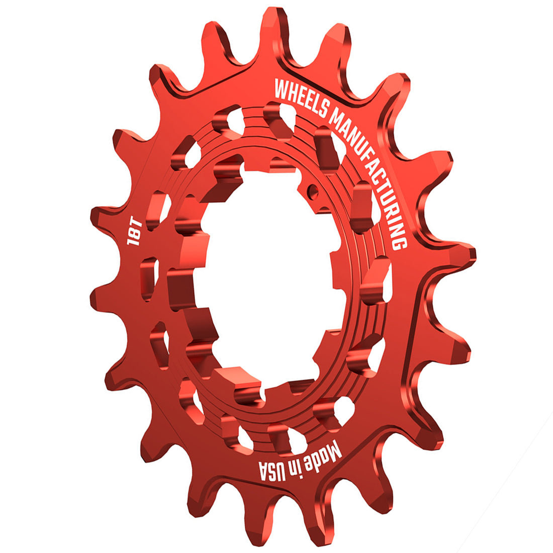 Wheels Manufacturing SOLO HG Cog - 18t Fits SOLO-HG Kits Red