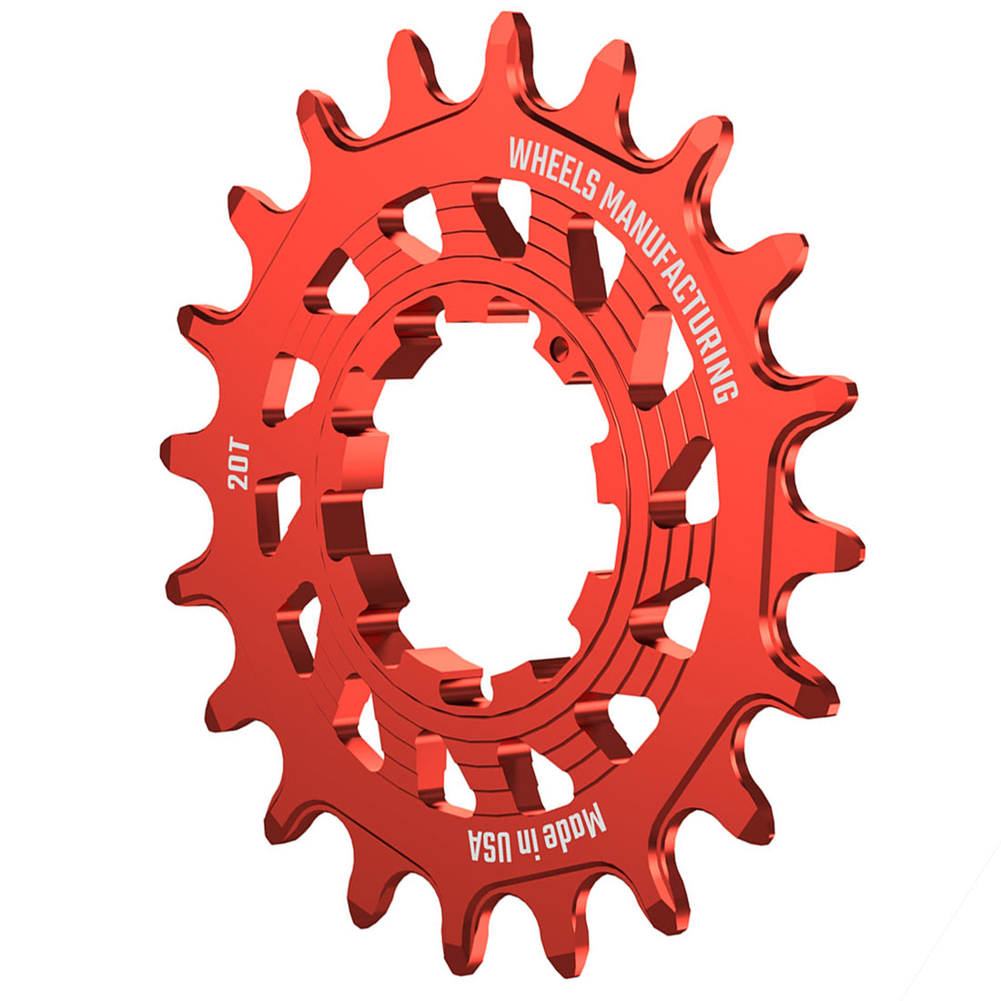 Wheels Manufacturing SOLO HG Cog - 20t Fits SOLO-HG Kits Red